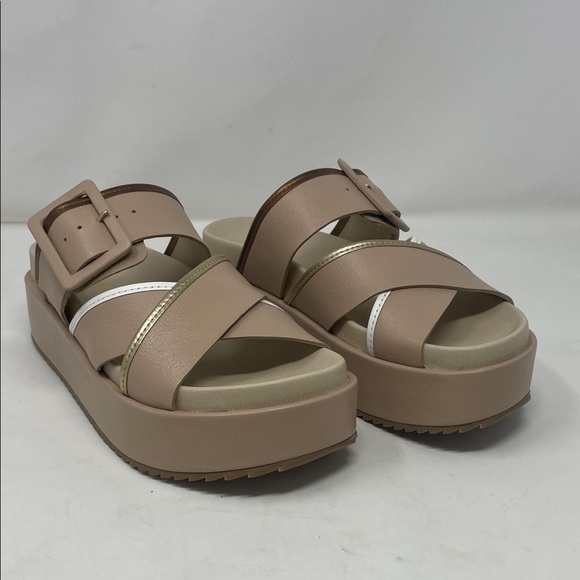 Matisse Micah Leather Beige Strappy Platform Sandals Size 8 Brand New In Box main image 10